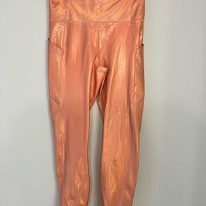 Fabletics Shimmering Peach Leggings